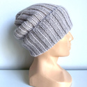 LAURIN Turn-Up Beanie 100% Alpaca 4010 Light Lavender