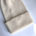 VARELLA – czapka merino beanie wywijana 100% Baby Merino 02 Ecru