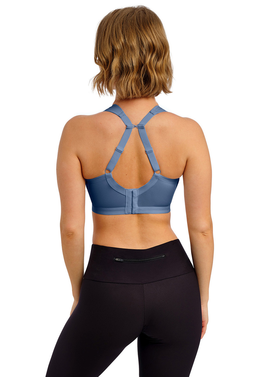 Bezfiszbinowy biustonosz sportowy Freya Active DYNAMIC AC4014SLB Non Wired Sports Bra Pure Steel Blue
