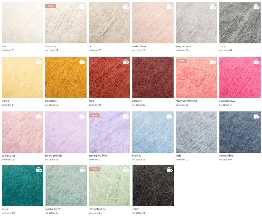 WATA CUKROWA – czapka damska z alpaki 02 Mgła szary niebieski