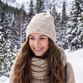 VARELLA Baby Merino Wool Beanie 101 Jagody & Śmietanka zimowa