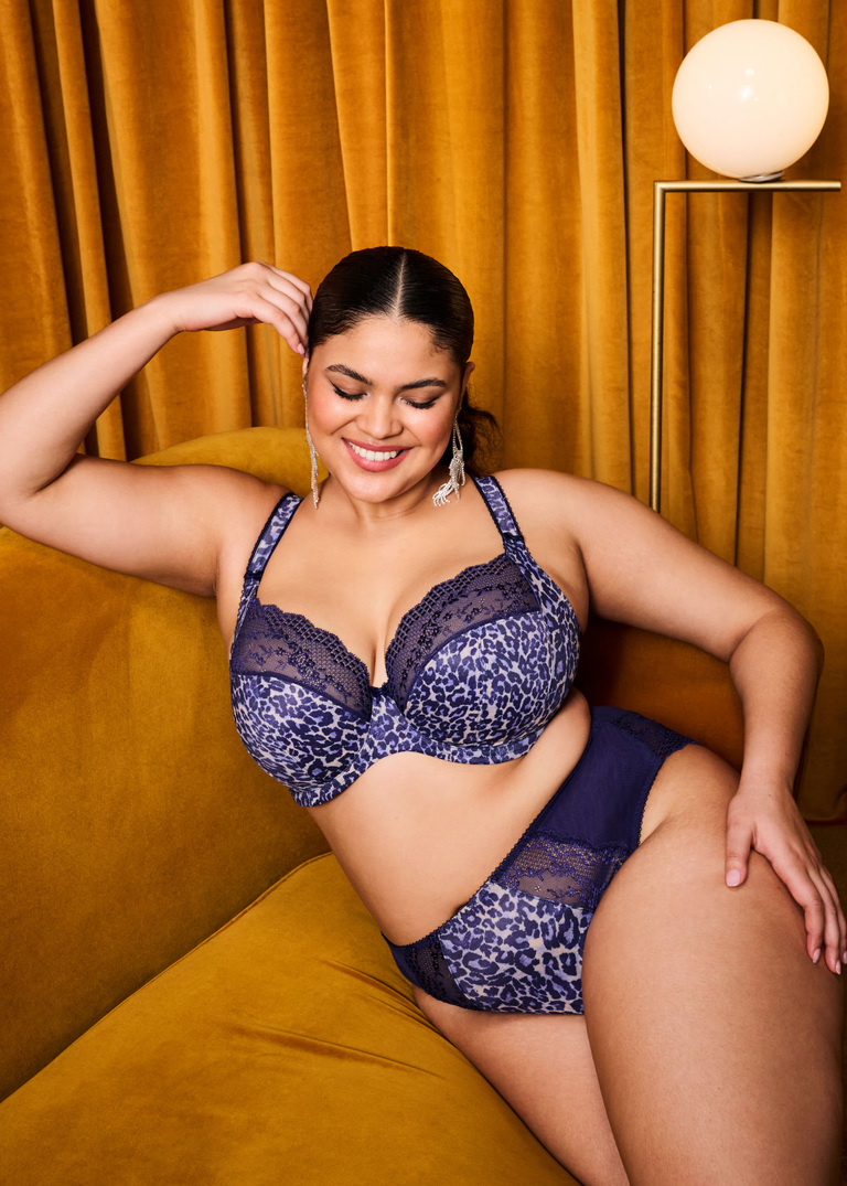 Biustonosz Elomi LUCIE EL4490MIH Uw Plunge Bra - Stretch Midnight