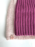 CHMURKA Beanie-Mütze aus Alpaka 33 Różowy Piasek