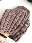 HELLI – czapka zimowa damska beanie 100% baby merino 17 beż