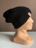 KIARA Handgemachte Beanie-Mütze aus 100% Alpaka 8903 Schwarz