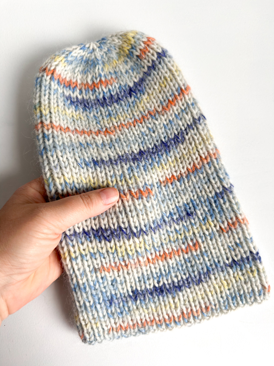 Handmade Czapka damska AUREA 100% Baby Merino plus moher i jedwab 03/29 Wanilia