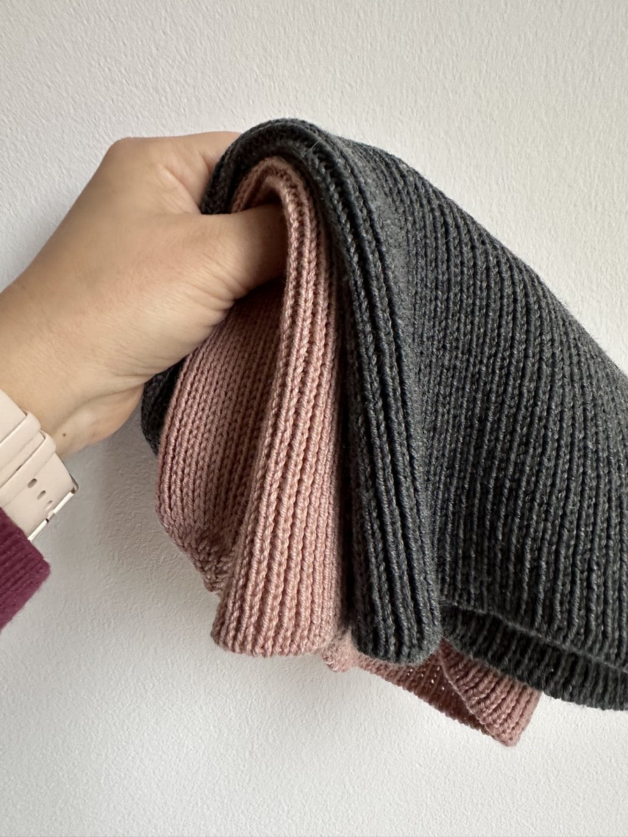 VARELLA Beanie-Mütze aus Merinowolle 100% Baby Merino 20 Dunkelgrau