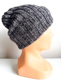 NELLI – ręcznie robiona czapka merino beanie 31 Nocny Las zimowa