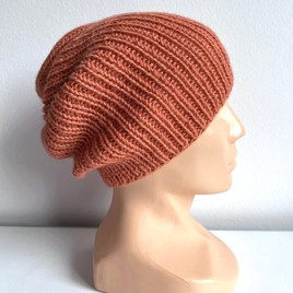 KIARA Beanie-Mütze aus 100% Alpaka 2915 Orange