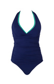 Strój kąpielowy jednoczęściowy Panache Swim RIC RAC SW1950 Faye Halter Neck Swimsuit Navy