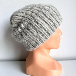 WATA CUKROWA 2.0 Beanie Alpaca and Merino Wool 03/9020 perłowy szary