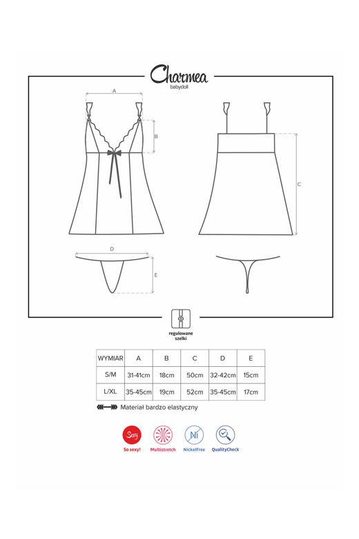 Koszulka Obsessive Charmea babydoll