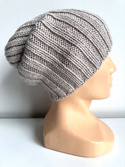 HELLI – czapka zimowa damska beanie z wełny baby merino 23 Jasny Beż