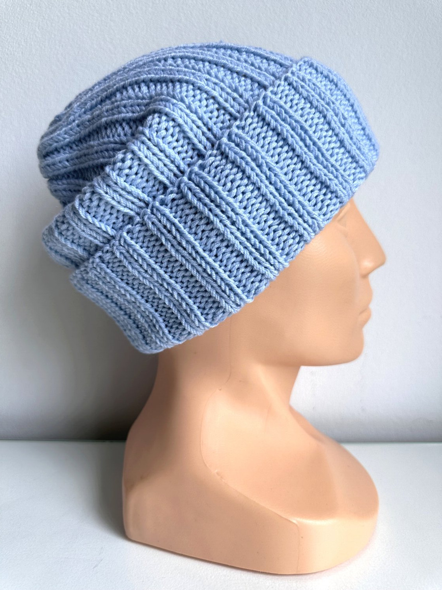 HELLI Merino Wool Beanie 11 Błękitny Stalowy Unisex