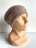 CHMURKA Handmade Women's Alpaca Beanie 34 Różowy Marmur