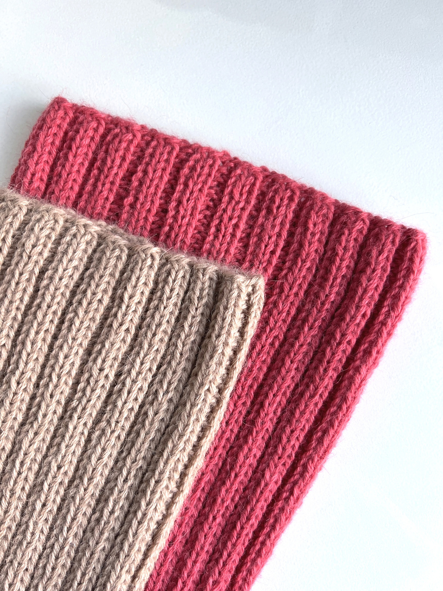 LAURIN – czapka z alpaki 100% beanie 9022 koralowy, jesień–zima