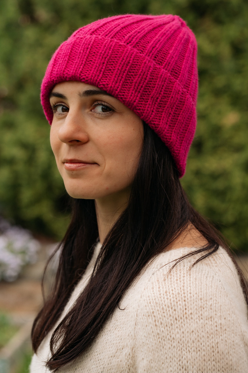MARLA Kaschmirmütze mit Umschlag 100% 711 Sakura