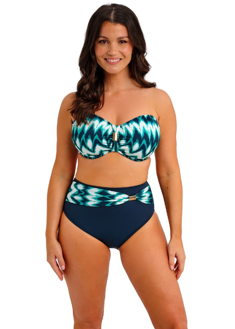 Figi kąpielowe Fantasie Swim SABANA FS506478SUF High Waist Bikini Brief Surf