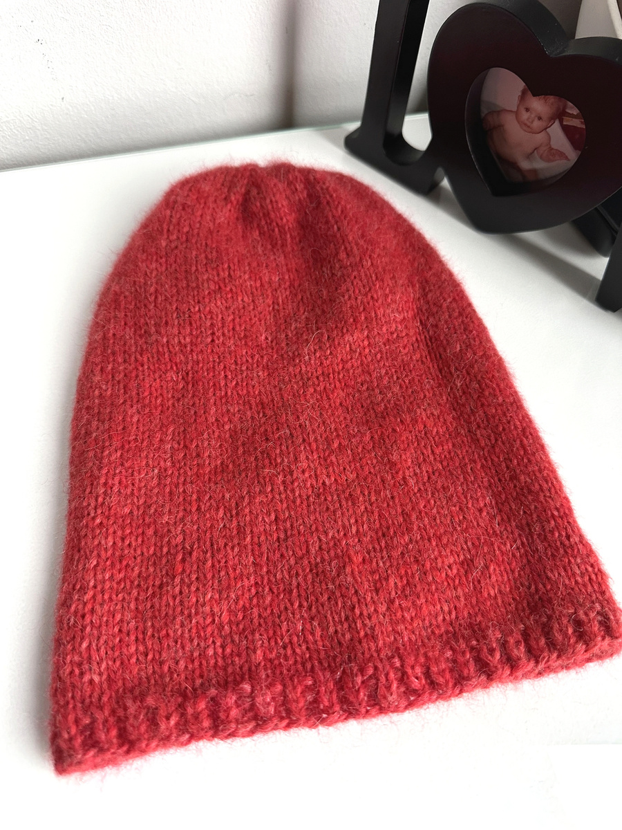 CHMURKA Alpaca Beanie 25 Raspberry