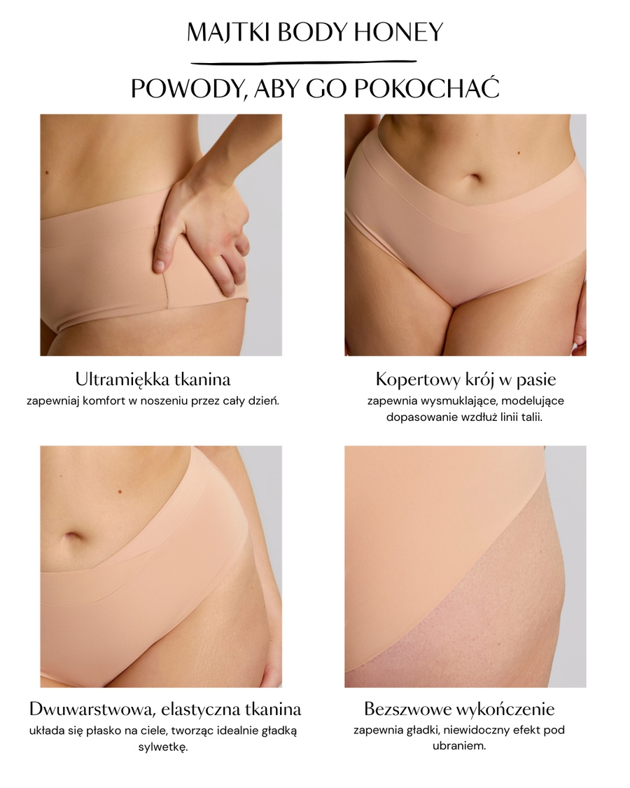 Bezszwowe majtki Sculptresse by Panache BODY 11484 Deep Brief Honey
