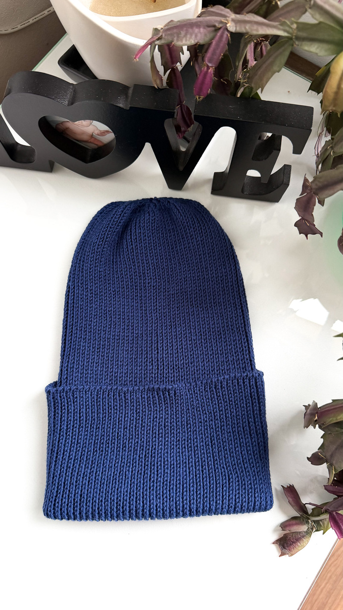 VARELLA Mütze aus Baby-Merinowolle 30 Blau
