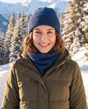 VARELLA – czapka z wełny merino baby merino 30 Niebieski