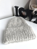 WATA CUKROWA Women's Alpaca and Merino Wool Beanie 03 Pearl Grey