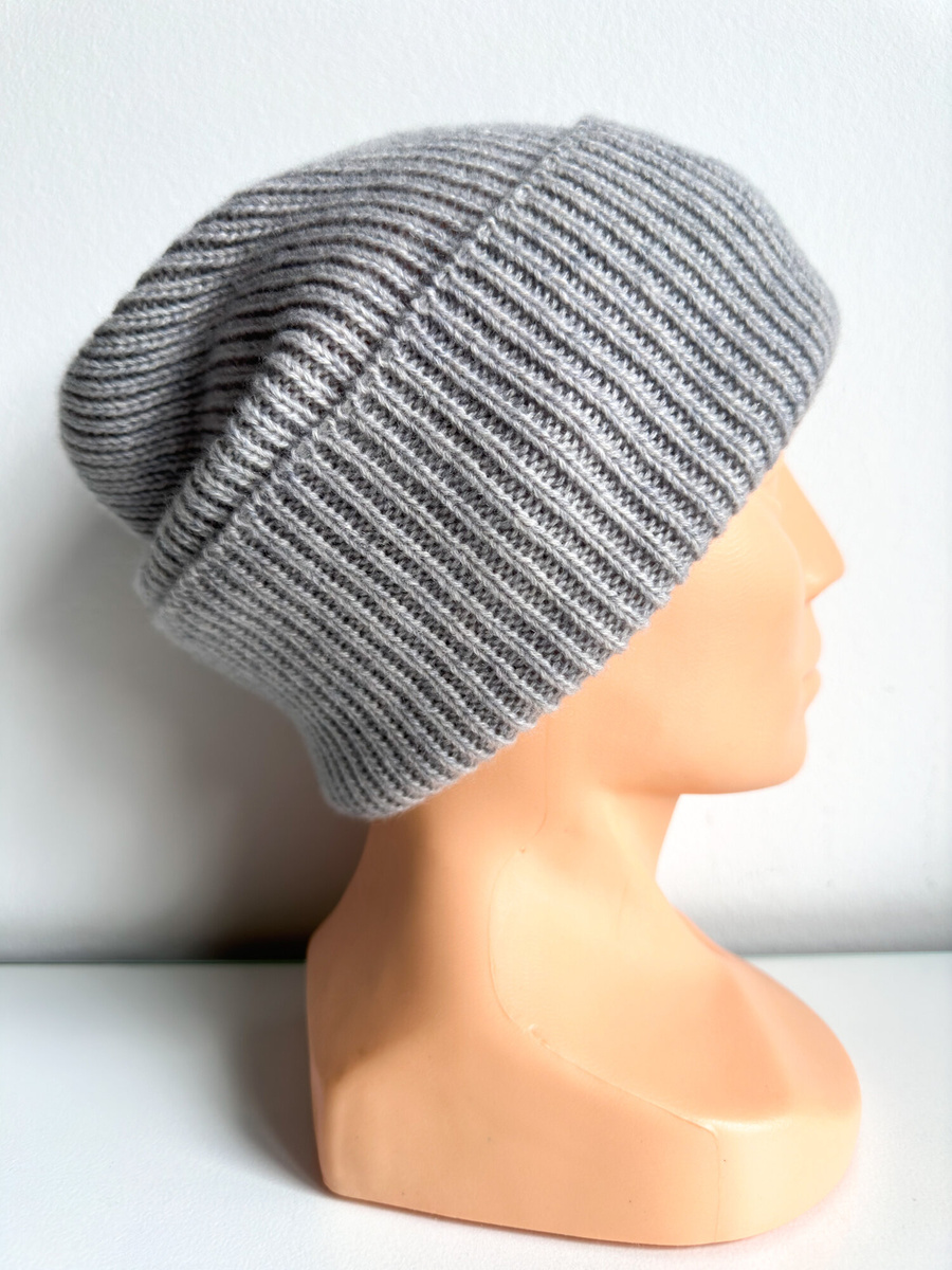 Wywijana czapka kaszmirowa 2.0 100% kaszmir 501 Neve