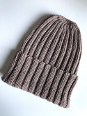 HELLI – czapka zimowa merino beanie 100% baby merino 17 Beż, ręcznie robiona