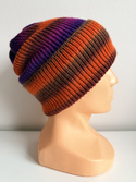 VARELLA – czapka beanie wywijana z wełny 2903 żółta fioletowa brązowa, jesienno-zimowa, damska / męska / dziecięca