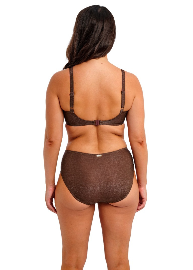 Biustonosz kąpielowy Fantasie Swim SABANA FS506427CHS Uw Gathered Full Cup Bikini Top Chestnut Sparkle