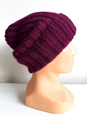 LAURIN Beanie 100% Alpaca 9045 Rubinowy