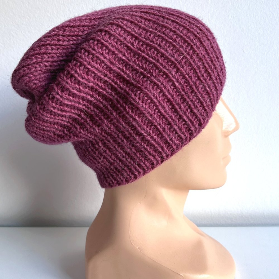 KIARA Women's Alpaca Beanie 100% Alpaca 3770 Dark Fuchsia