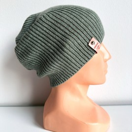 VARELLA – czapka z wełny merino beanie 100% Baby Merino 50 Zielona Szałwia, przejściowa, unisex