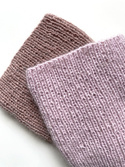 AUREA – ręcznie robiona ciepła czapka beanie merino + moher i jedwab damska 54/40 Pudrowy Różowy
