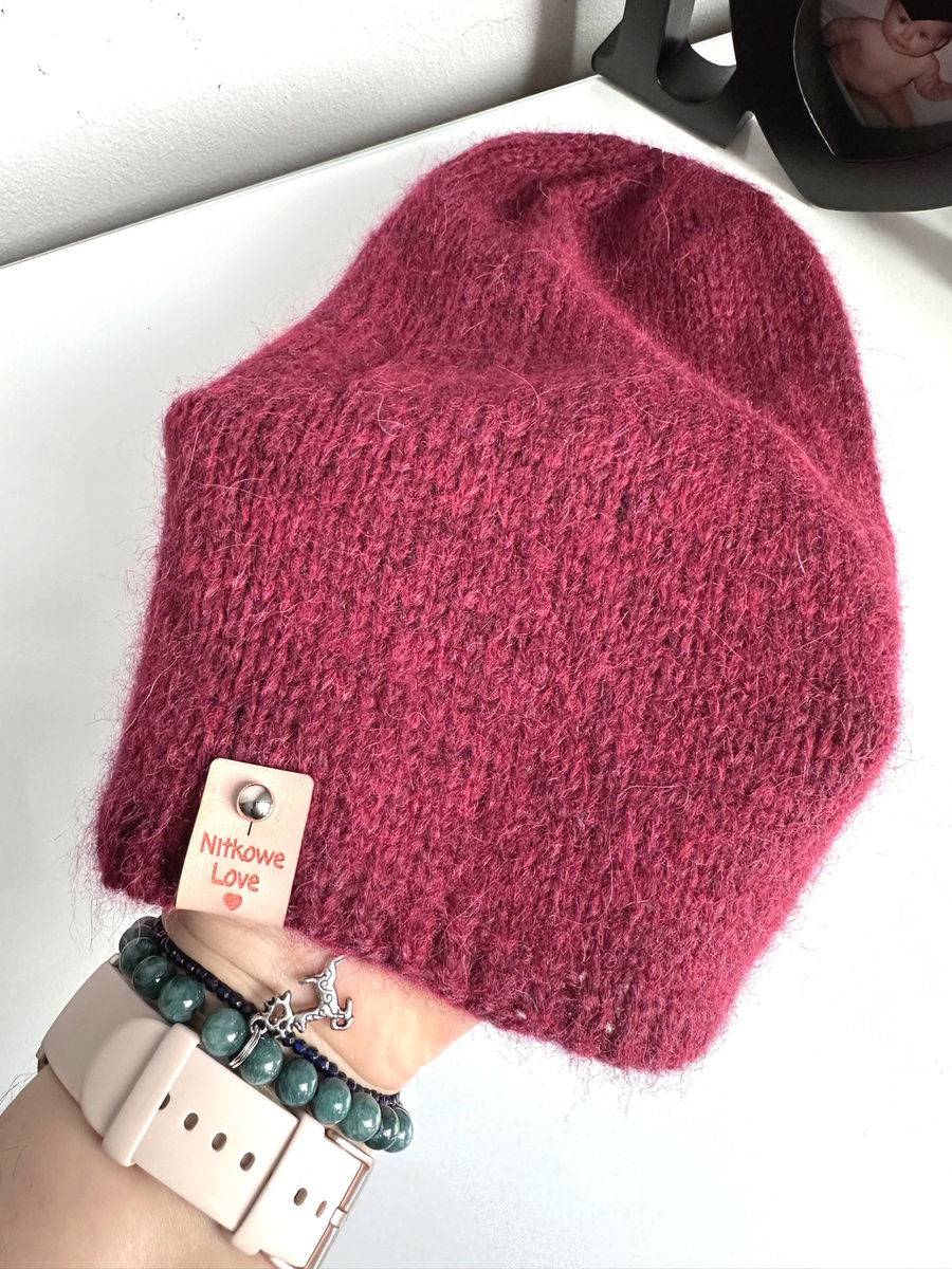 CHMURKA Alpaca Beanie 07 Ruby Red