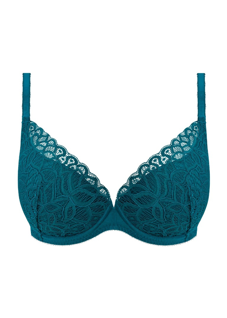 Biustonosz Wacoal RAFFINE WE148003TEL Uw Plunge Bra Teal
