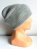 VARELLA Beanie-Mütze aus Merinowolle 100% Baby Merino 22 Hellgrau winterlich