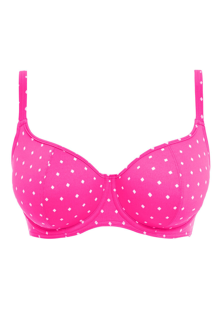 Biustonosz kąpielowy Freya JEWEL COVE AS7231RAY Uw Sweetheart Bikini Top Raspberry (30DD)