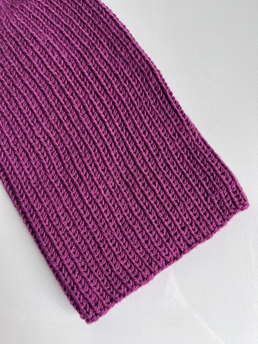 NANA – czapka beanie z wełny merino 100% baby merino 34 Wrzos