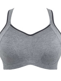 Biustonosz sportowy z fiszbiną i miękką miseczką Sculptresse Panache Sport ACTIVATE 9441 Sports Balconnet Charcoal Marl