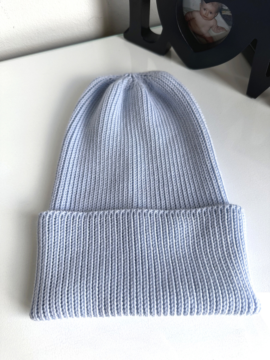 VARELLA – czapka beanie z wełny merino 100% Baby Merino 53 Rosa zimowa