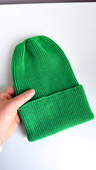 VARELLA – czapka z wełny merino baby 31 jaskrawozielona