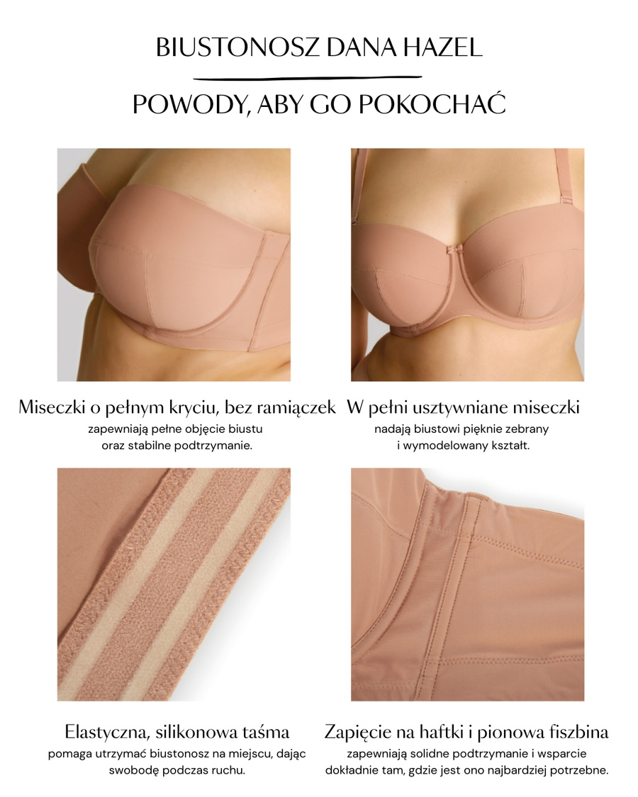 Biustonosz Sculptresse Panache DANA 9670 Strapless Bra Hazel