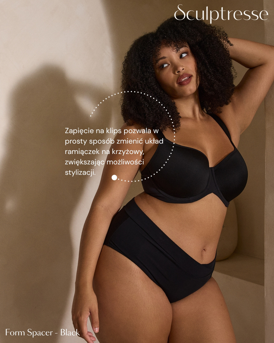 Biustonosz Sculptresse by Panache FORM 11331 Moulded Spacer T-shirt Bra Black