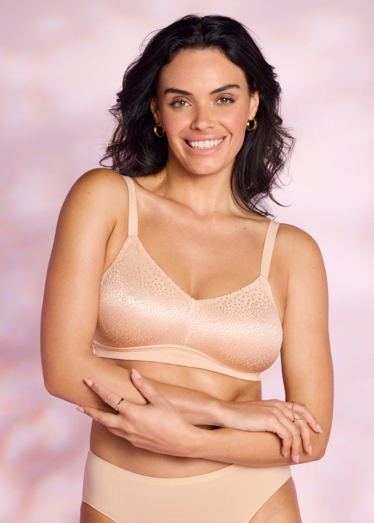 Braletka Wacoal BACK APPEAL WA852303253 Wire Free Bra Rose Dust