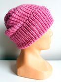 Czapka wywijana NANA 100% Baby Merino 24 Jasnobłękitny