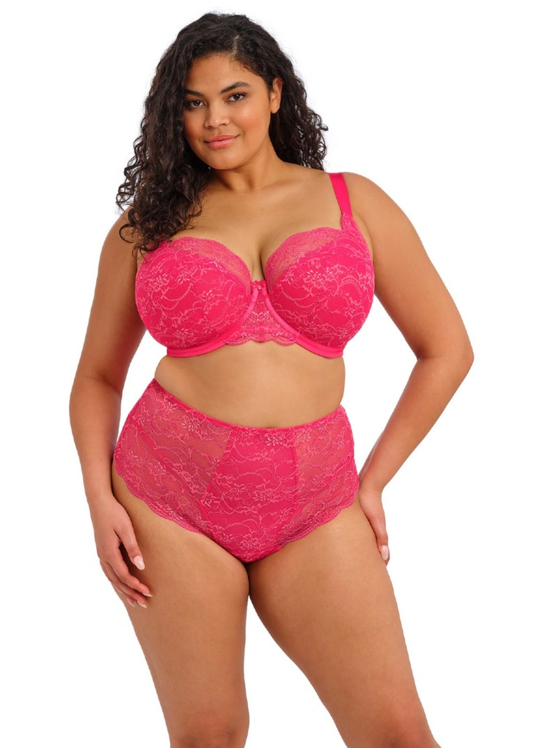 Koronkowe szorty plus size Elomi DARCIE EL302980AZA Short Azalea