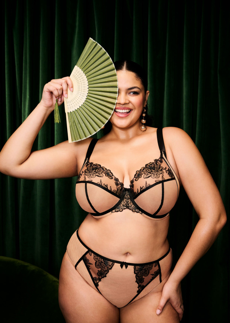 Biustonosz Elomi TEAGAN EL302602CAT Uw Plunge Bra Cafe Au Lait