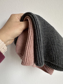 VARELLA Beanie 100% Baby Merino Wool 20 Dark Grey